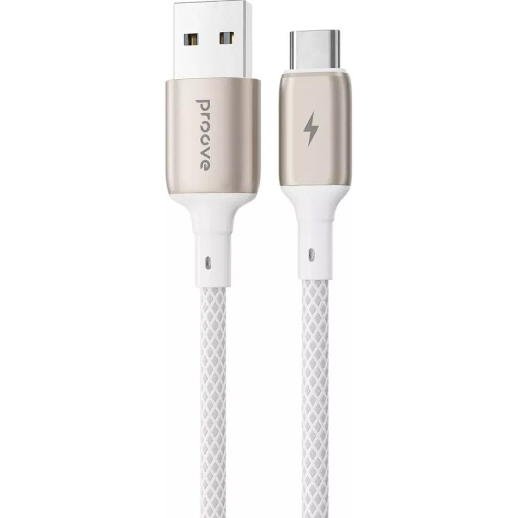 

Кабель Proove Dense Metal USB-A to USB-С 1m White (CCDM20001202)