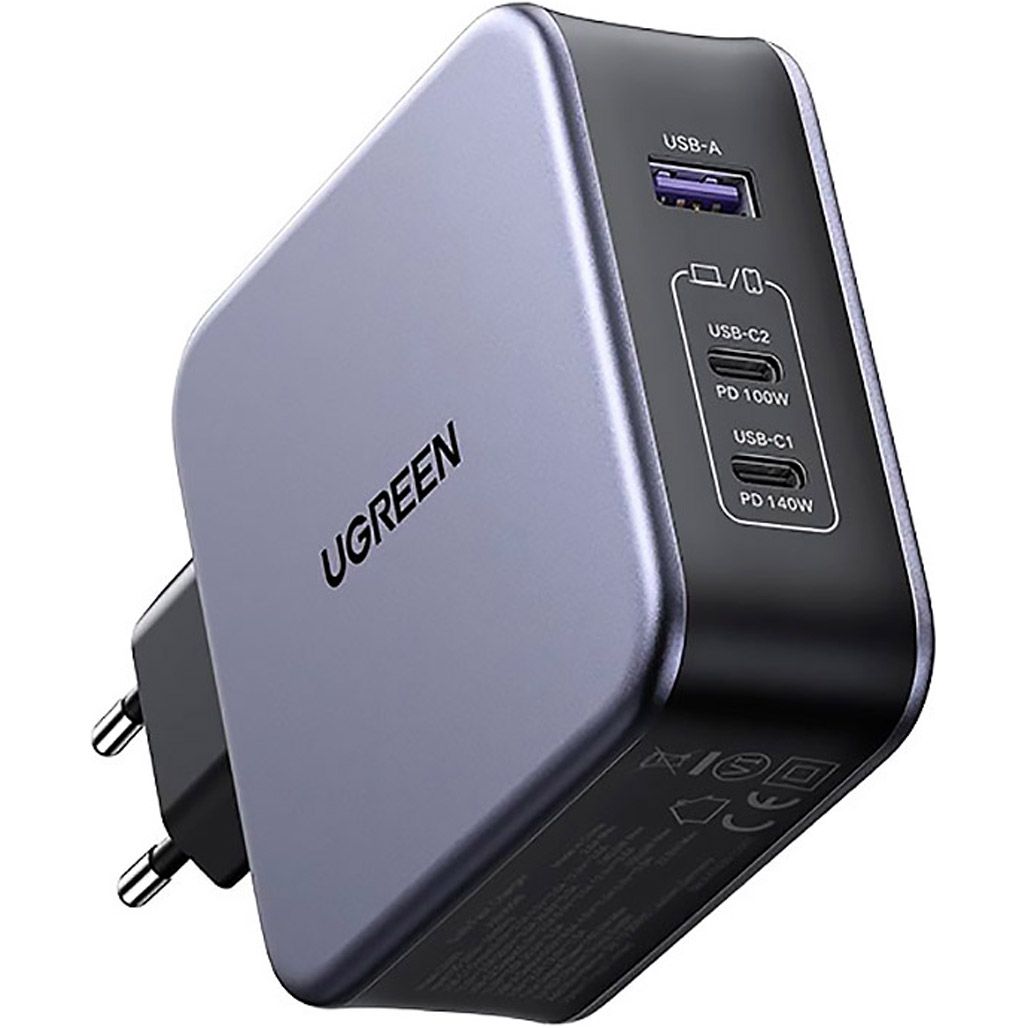 Мережевий зарядний пристрій Ugreen CD289 GaN Fast Charger 140W + Cable USB-C (15339)