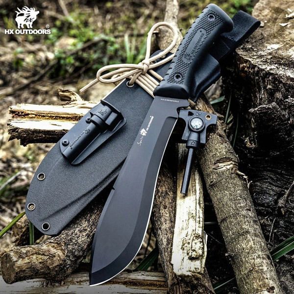Мачете туристичний HX Outdoors Willow Leaf Machete Black TD-02