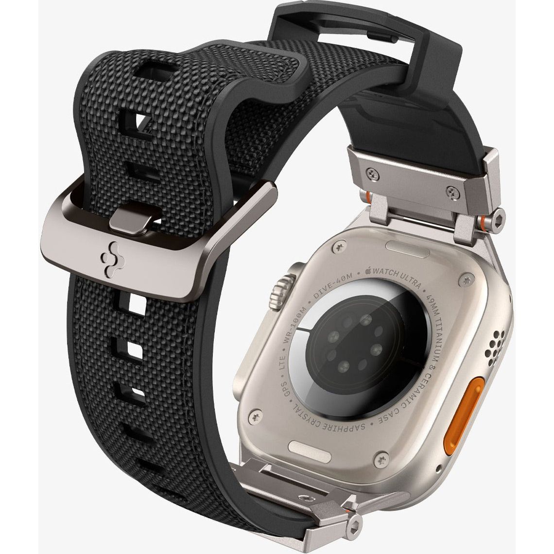 Ремінець Spigen DuraPro Armor для Apple Watch 42/44/45/49 mm Black (AMP06065)