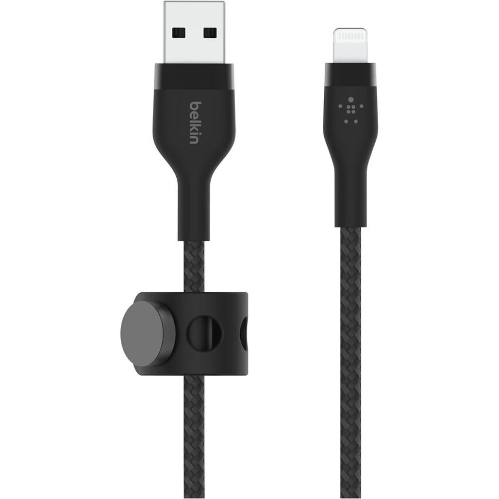

Кабель Belkin Boost Up Charge Pro Flex USB-A to Lightning 1m Black (CAA010BT1MBK)