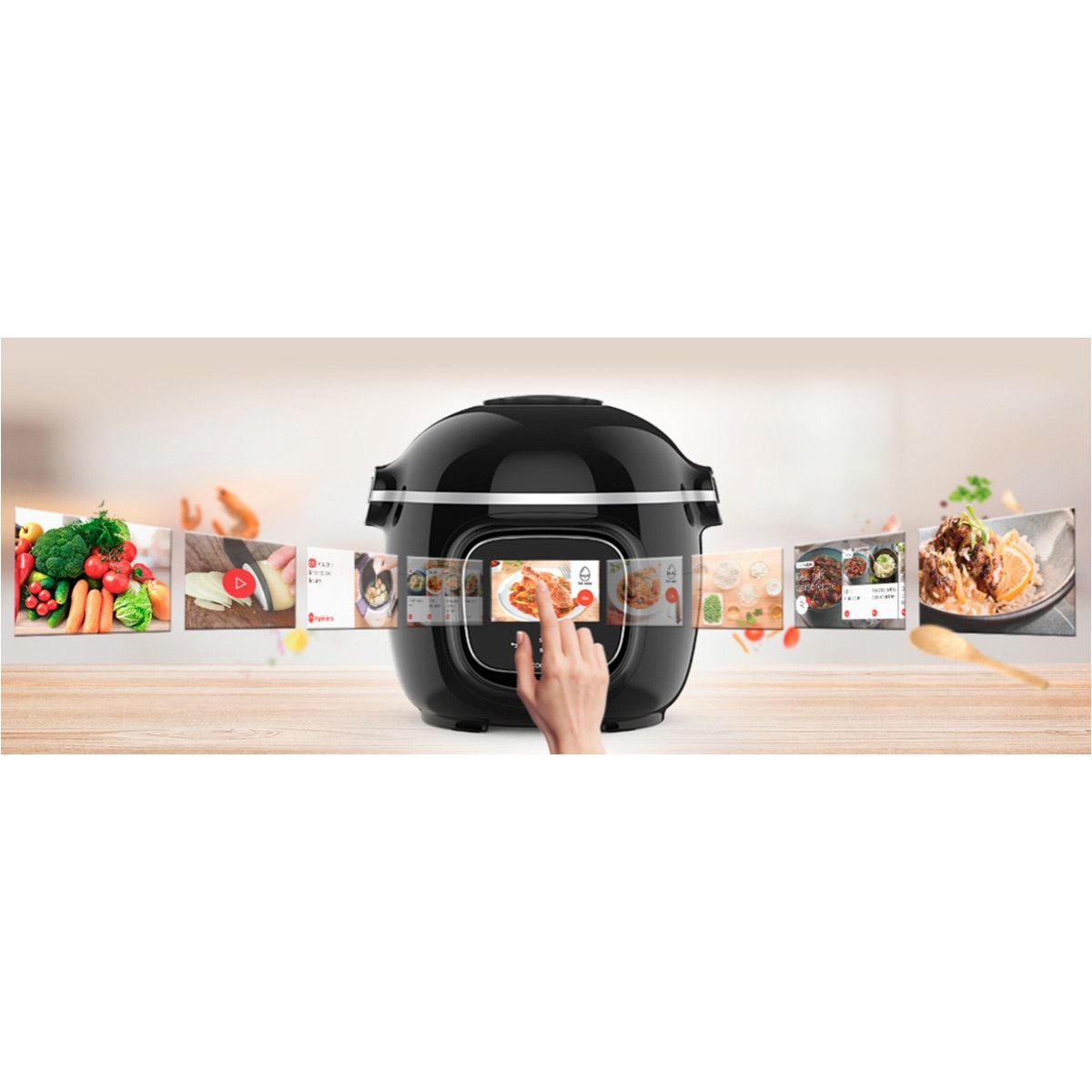 Мультиварка-скороварка Tefal Cook4me Touch CY912830