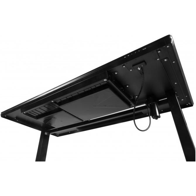 Комп`ютерний ігровий стіл Barsky StandUp black glass 1200x600 (BST-11new) 