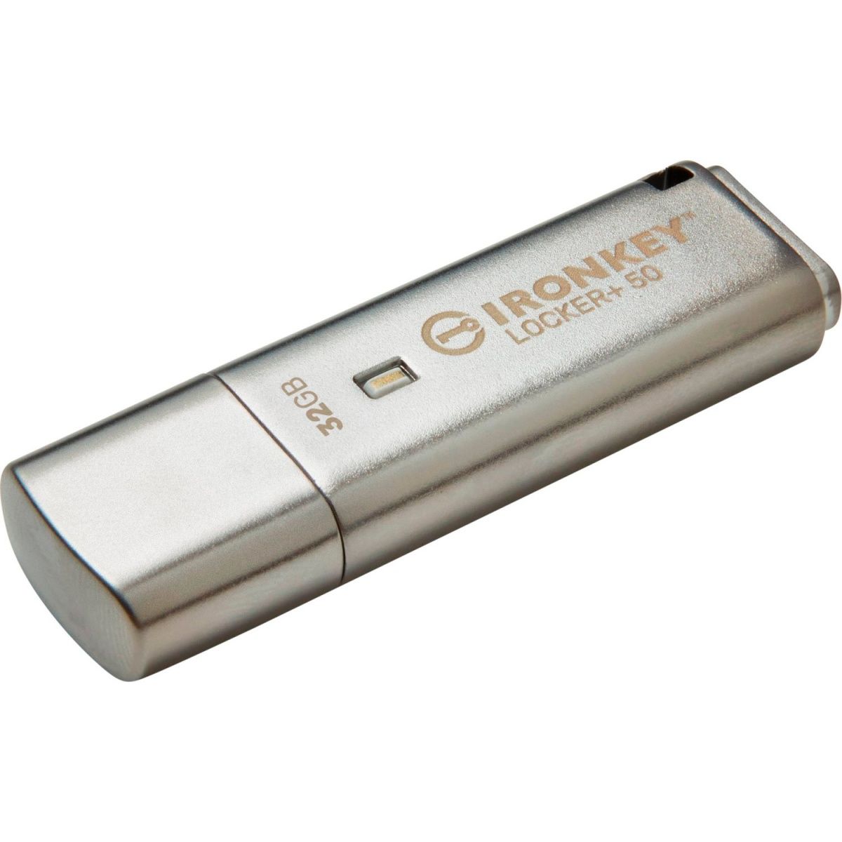 USB флеш-накопичувач Kingston IronKey Locker Plus 50 32GB USB-A 3.2 Silver (IKLP50/32GB)