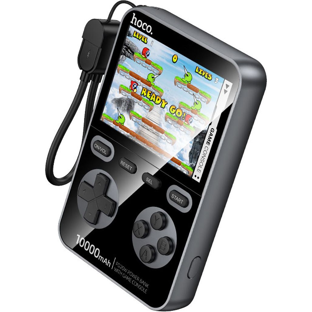

Ретро игровая приставка Hoco Q47 1500 Games + Power Bank Black (664332)