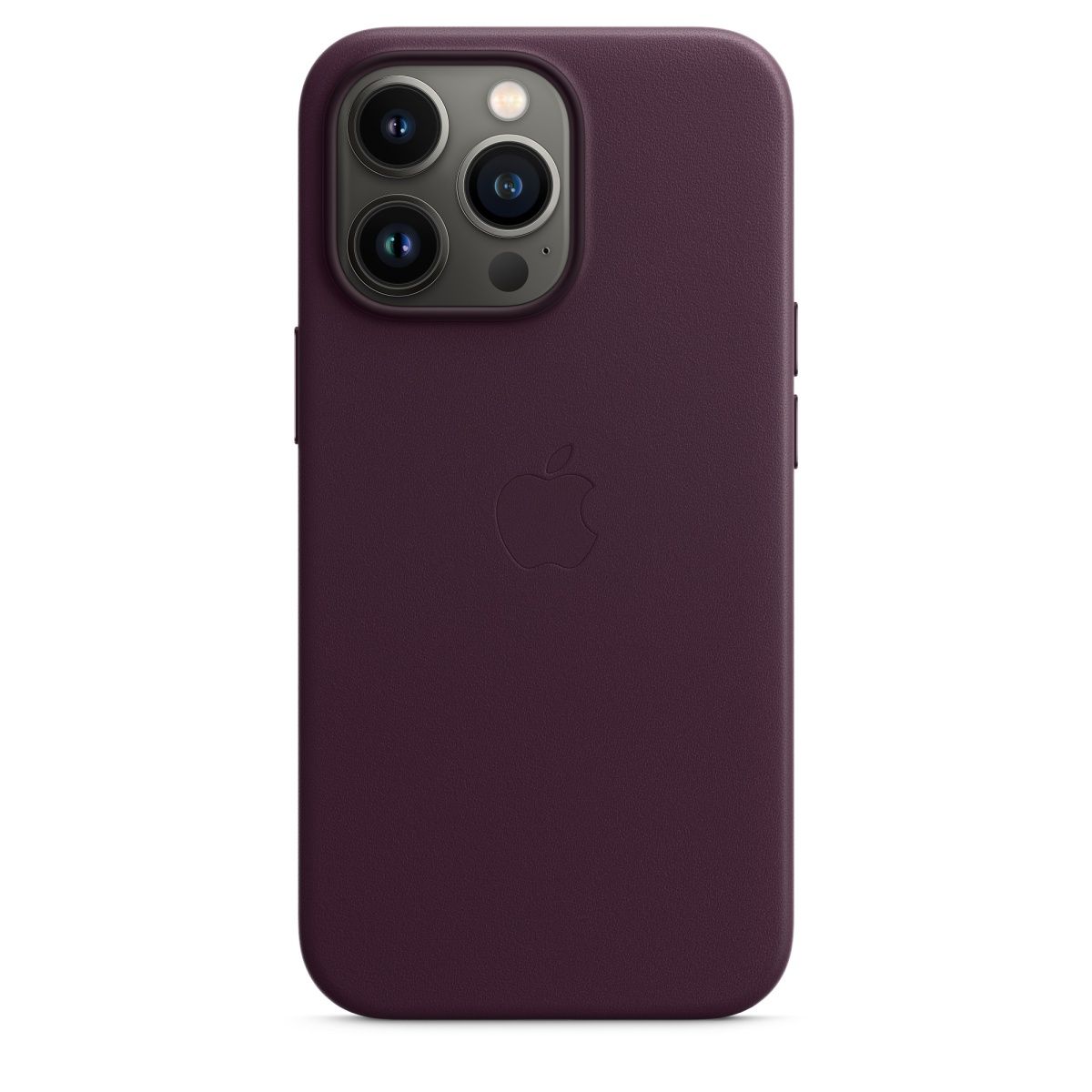 Чохол Leather Case з MagSafe для Apple iPhone 13 Pro (6.1) (Dark Cherry) ААА