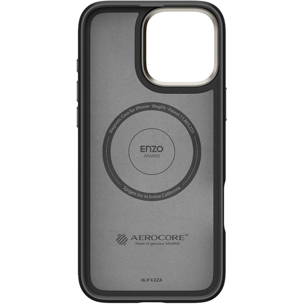 Чохол Spigen Enzo Aramid with MagSafe для Apple iPhone 16 Pro Max Black Natural (ACS08501)