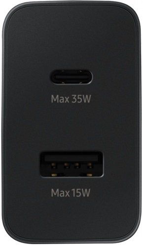 Мережевий зарядний пристрій Samsung Power Adapter Duo 35W (EP-TA220NBEGRU) Black