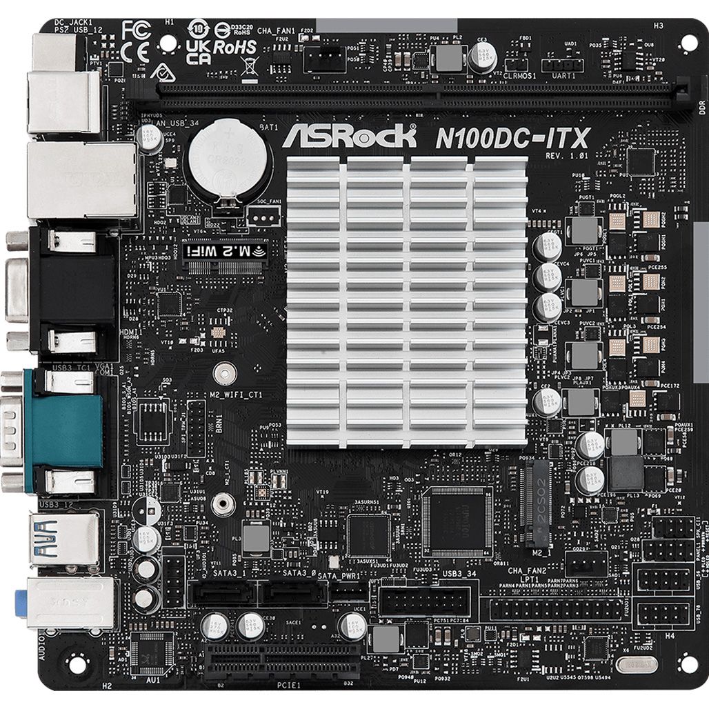 

Материнська плата ASRock N100DC-ITX