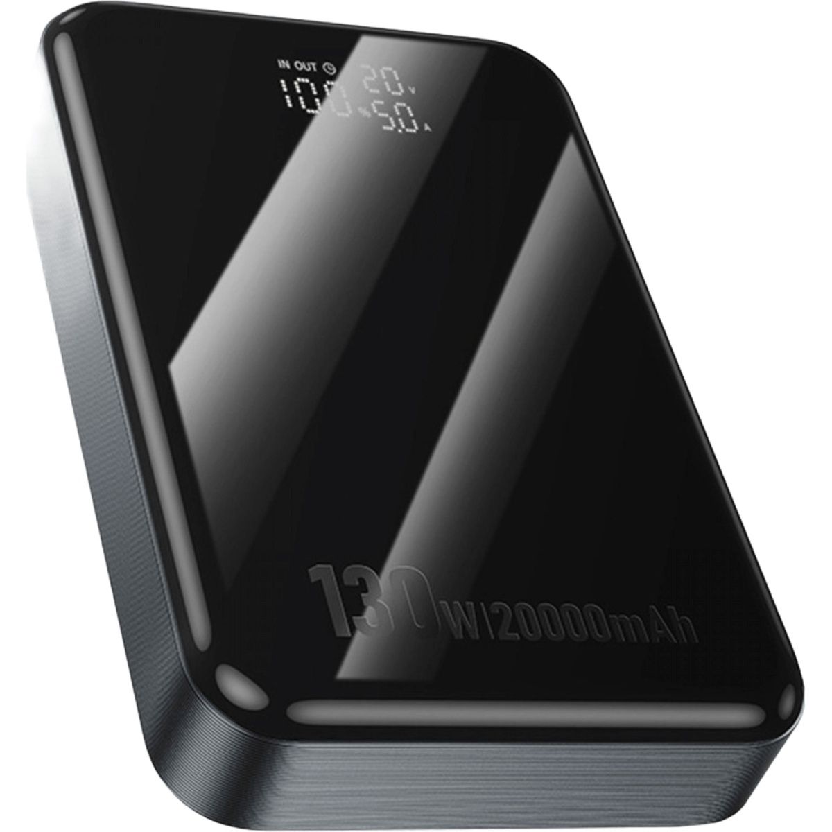 Зовнішній акумулятор Hoco Q30A 20000mAh 130W Metal Gray