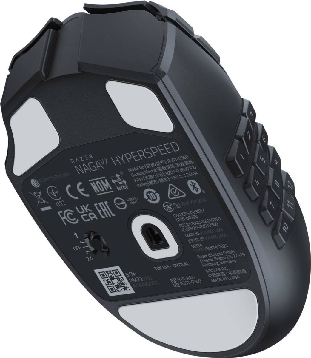 Миша Razer Naga V2 Hyperspeed (RZ01-03600100-R3G1)