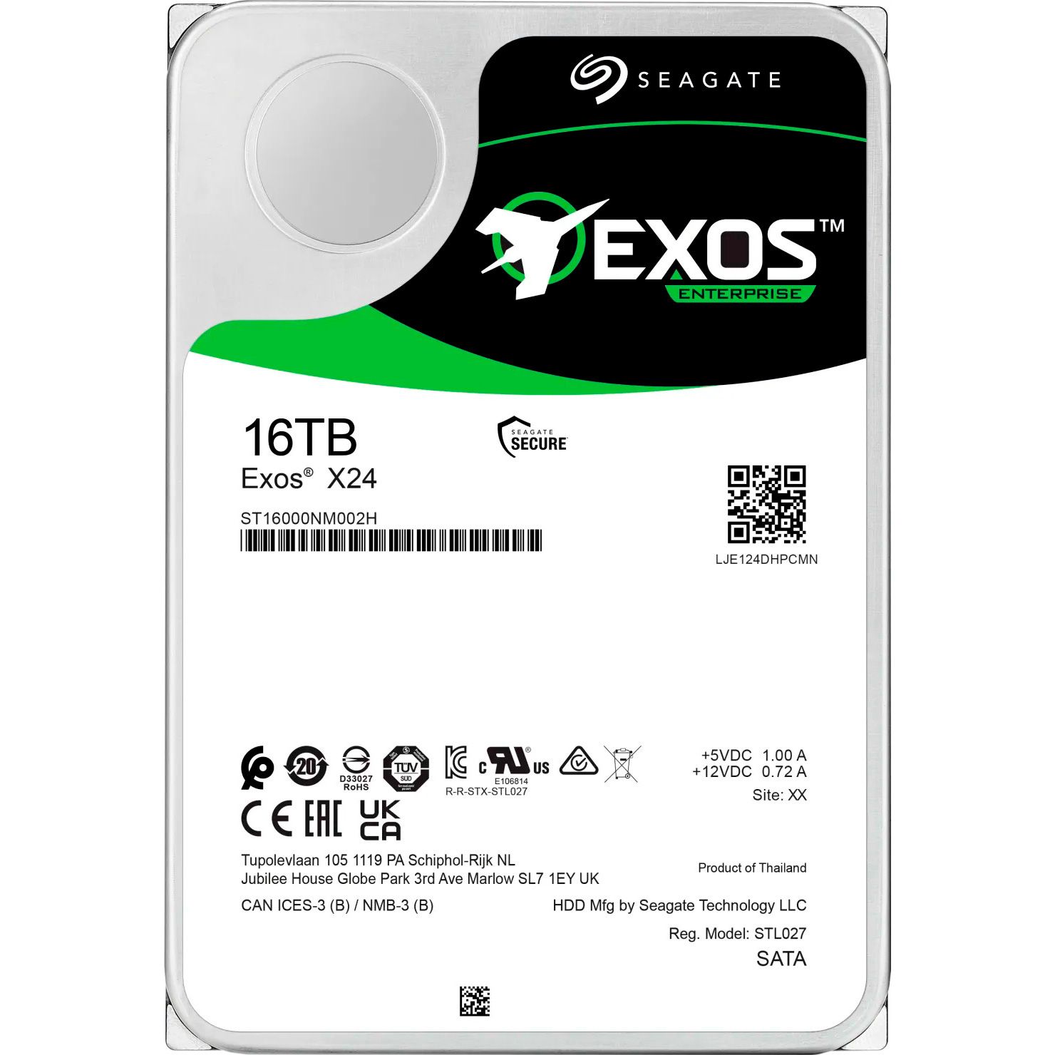 

Жорсткий диск 3.5" Seagate Exos X24 SATA 16TB (ST16000NM002H)