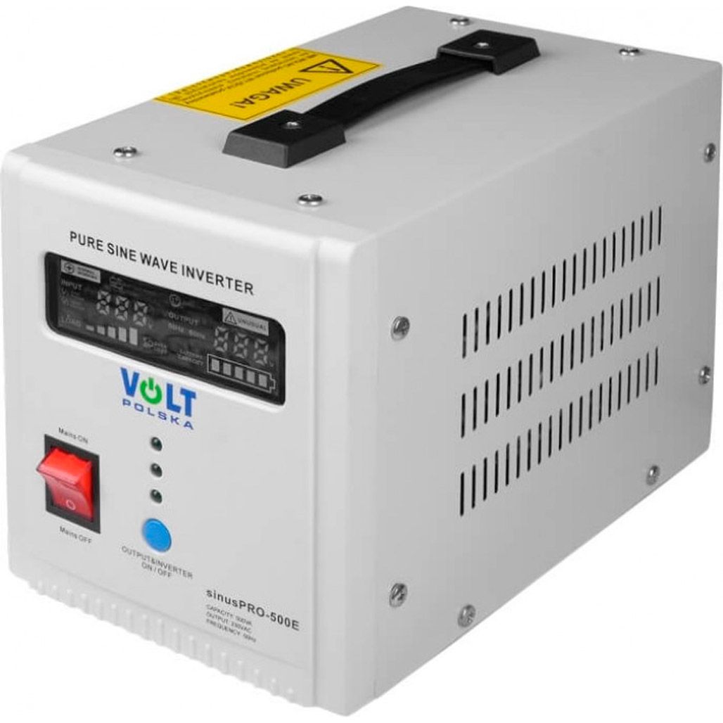 

Джерело безперебійного живлення (ДБЖ) Volt Polska Sinus Pro 500E 12V 300 / 500W (3SP050012E)