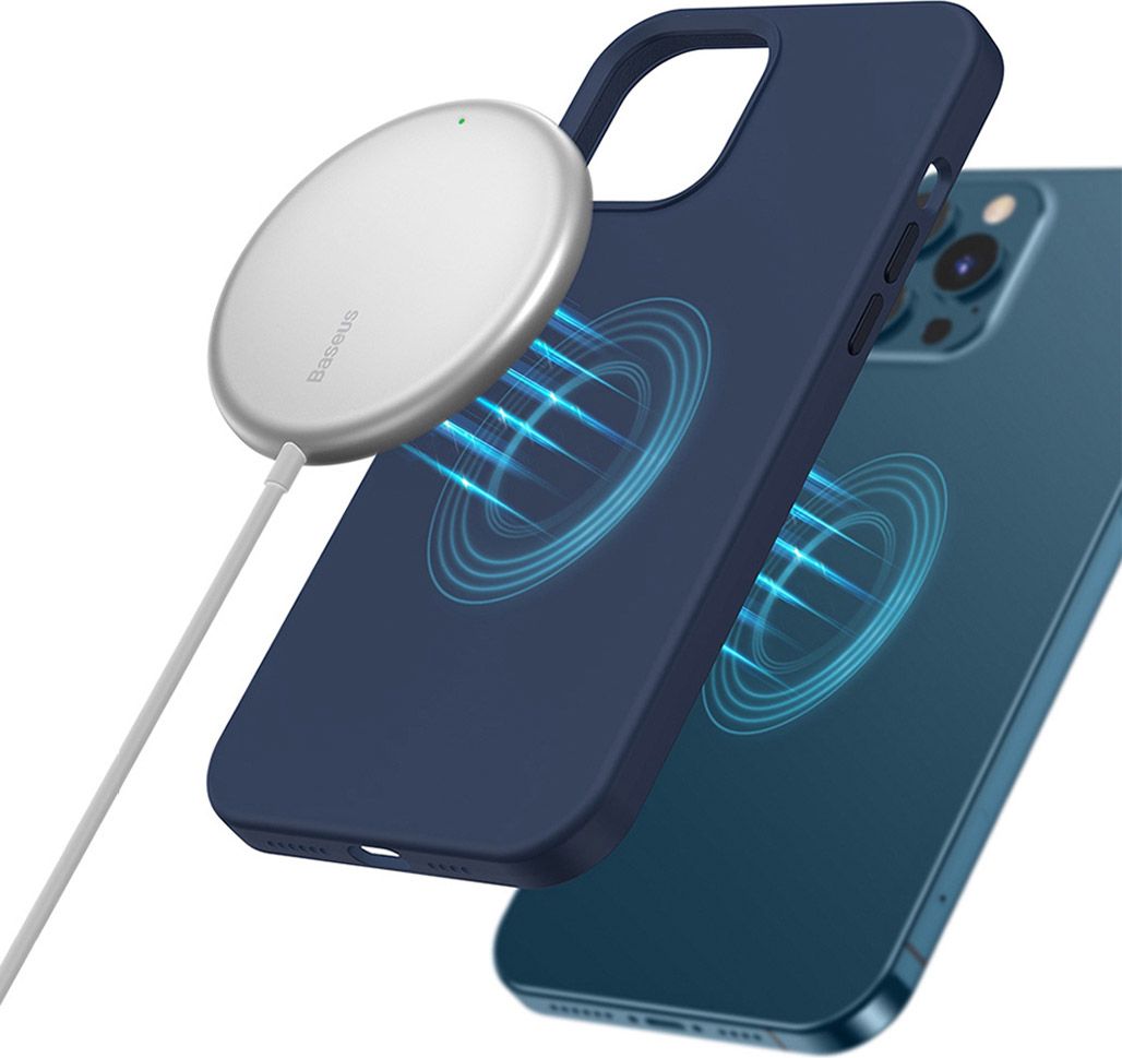 Бездротовий зарядний пристрій Baseus Simple Mini Magnetic Wireless Charger White (WXJK-F02)