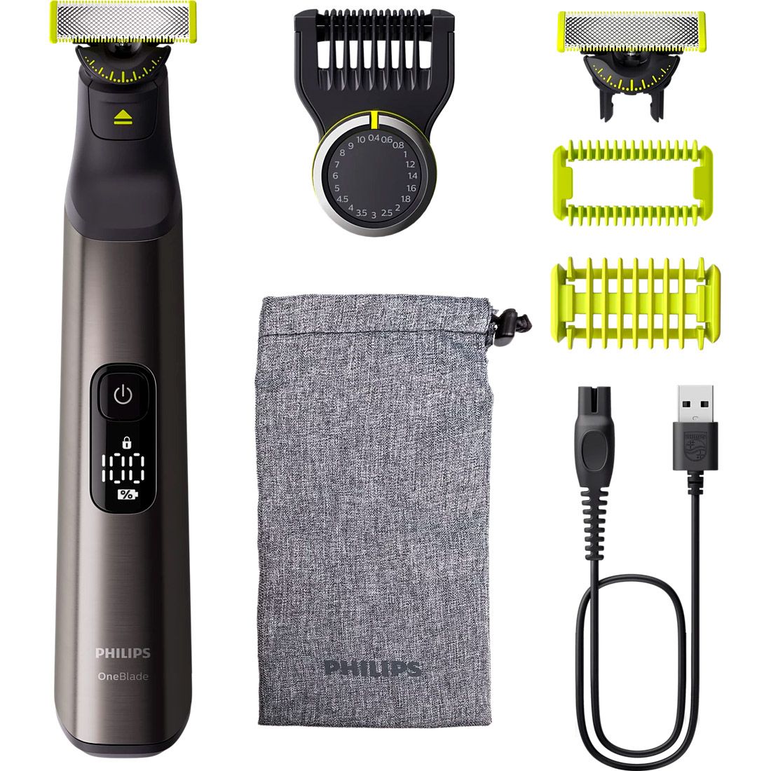 

Триммер для бороды и усов Philips OneBlade Pro 360 QP6552/30