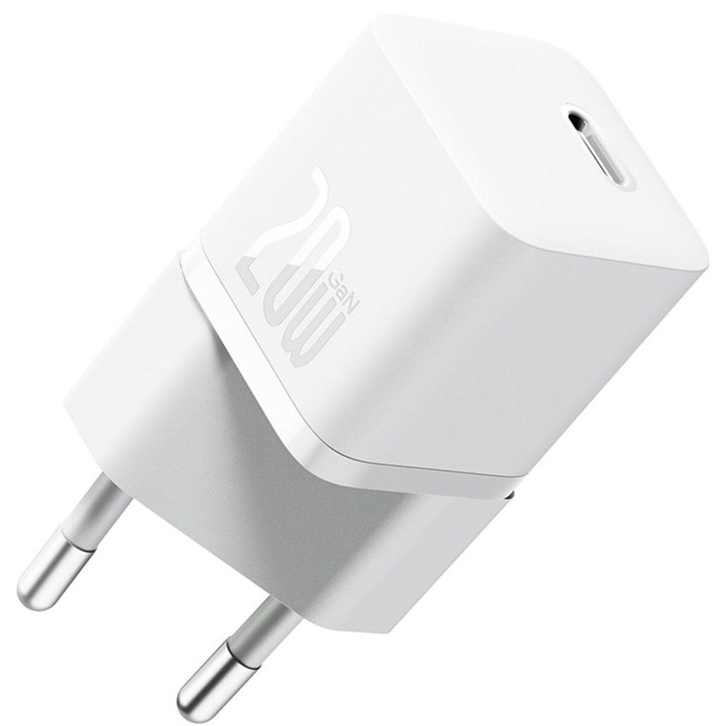 Сетевое зарядное устройство Baseus GaN5 Fast Charger Mini 1C 20W White (CCGN050102)