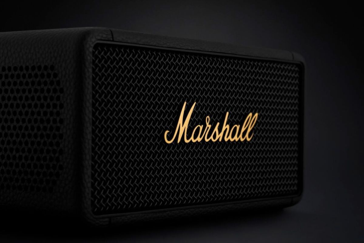 Портативна акустика Marshall Middleton Black and Brass (1006034)