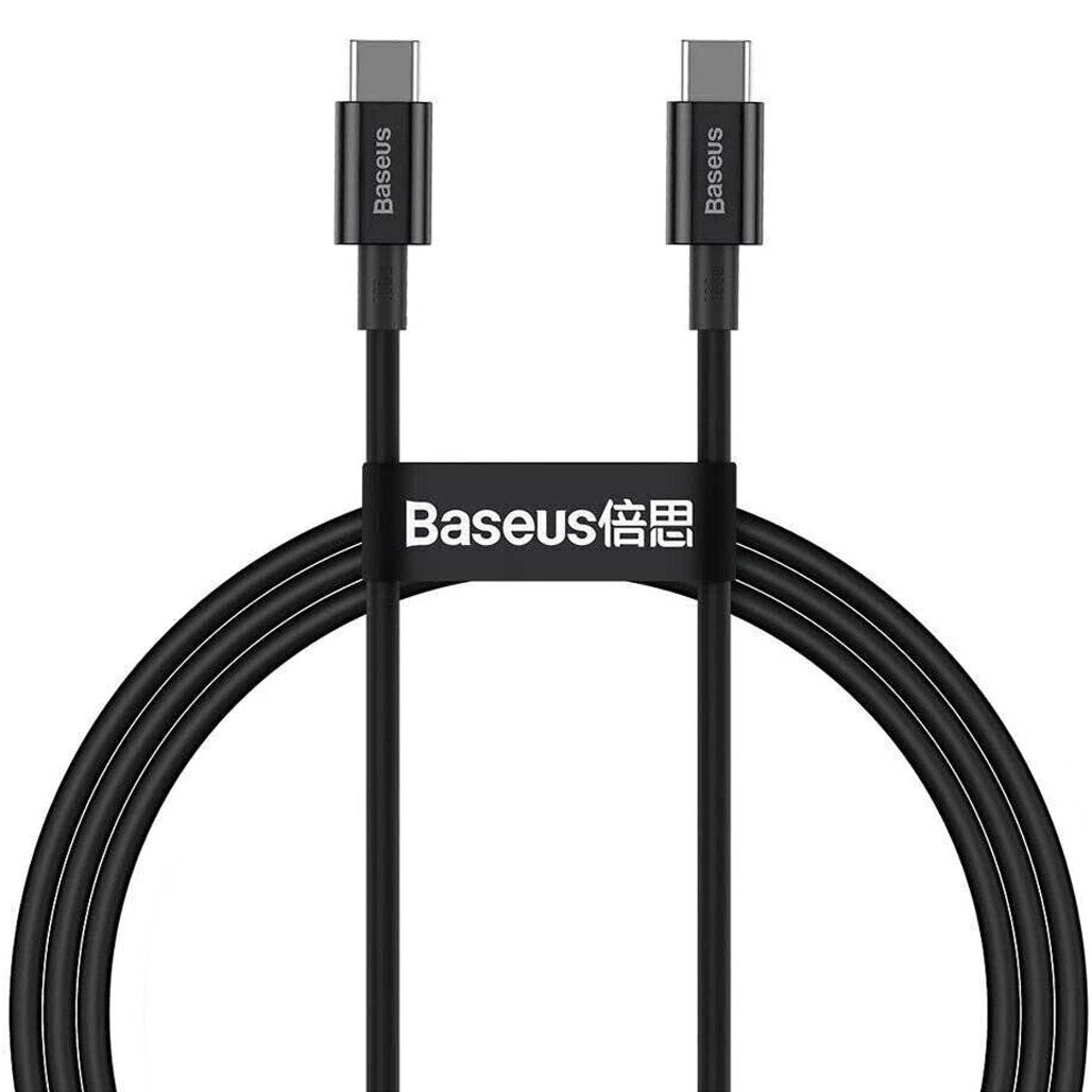 

Кабель Baseus Superior Series Fast Charging USB-C to USB-C 100W 1m Black (CATYS-B01)