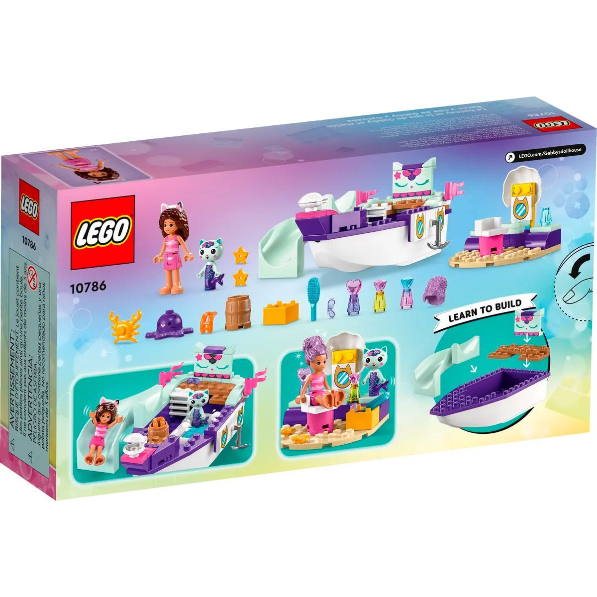 Конструктор LEGO Gabby`s Dollhouse Корабель і спа Ґаббі та Нявки (10786)