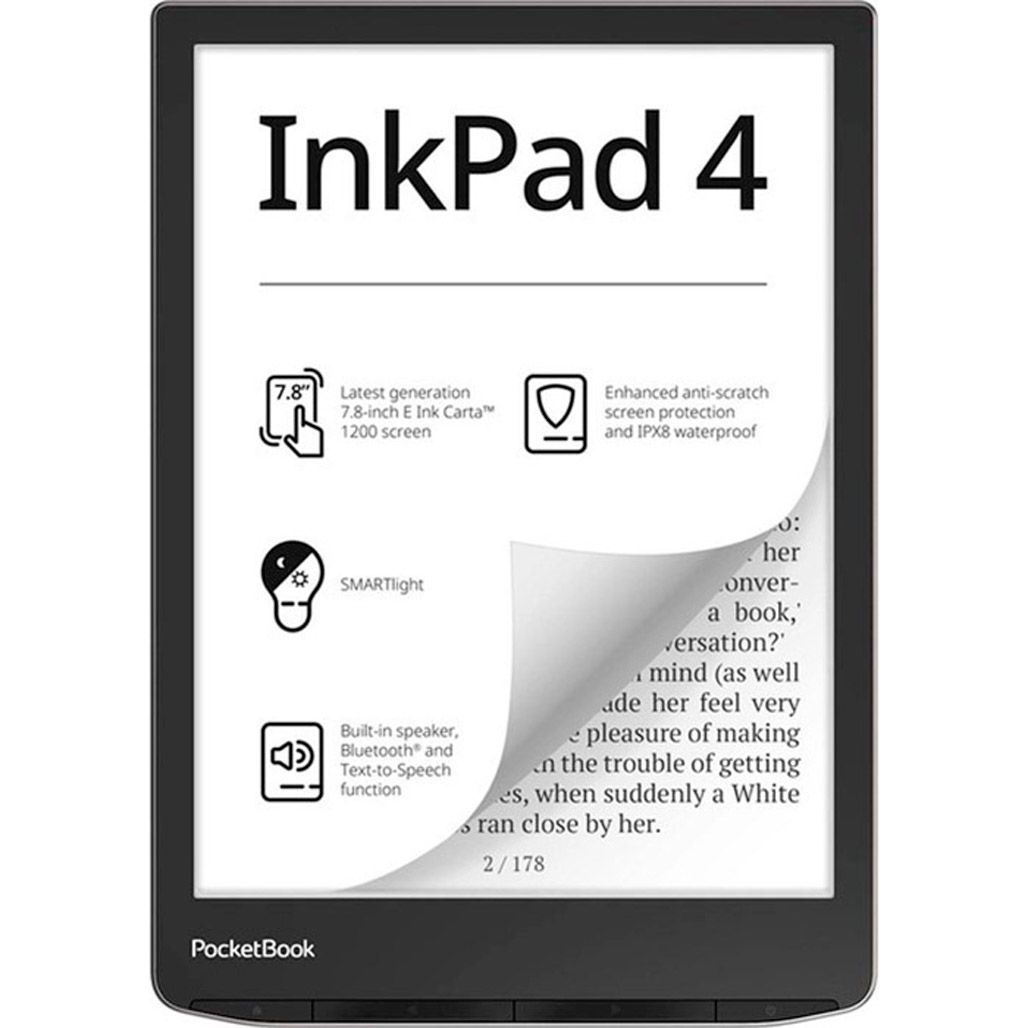 

Электронная книга PocketBook 743G InkPad 4 Stundust Silver (PB743G-U-CIS, PB743G-U-WW)