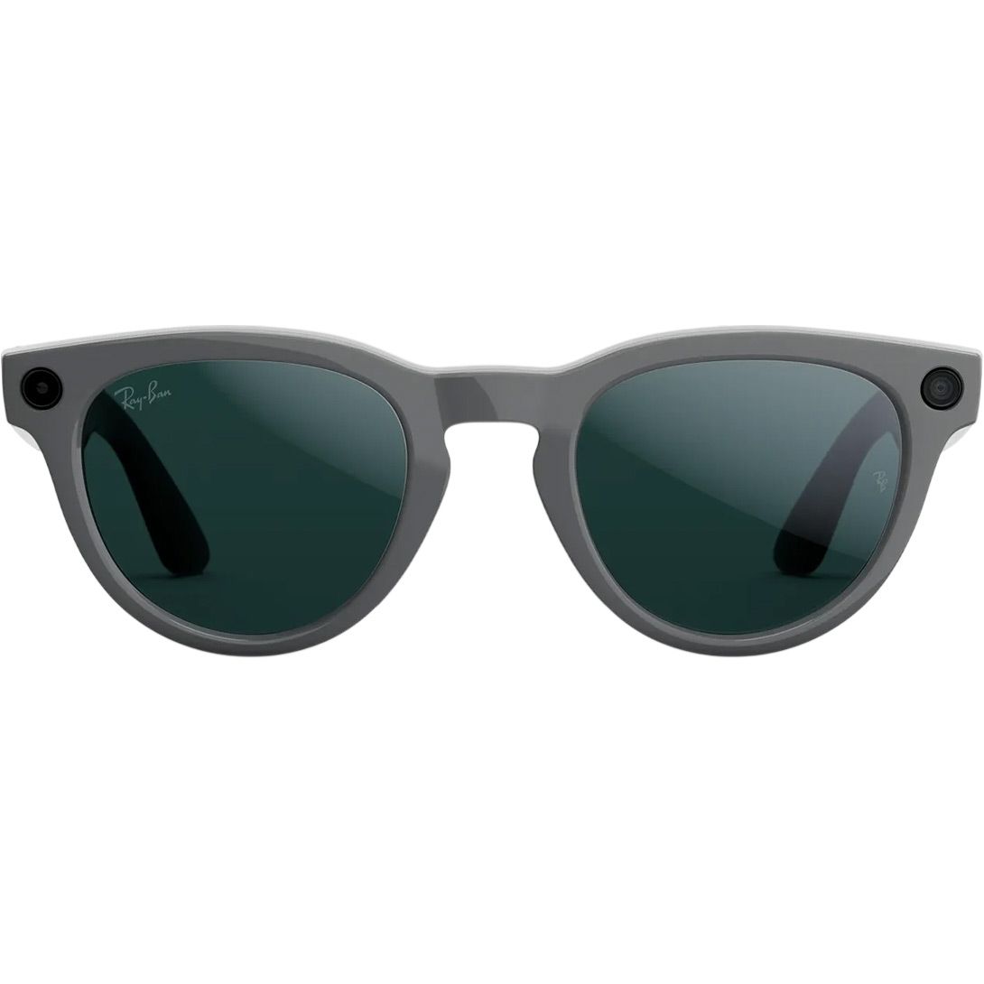 

Смарт-очки Ray-Ban Meta Headliner Gen 2 Standart Shiny Asteroid Grey Frame / Clear to Emerald Transitions (RW4013 6702CE 50-23)