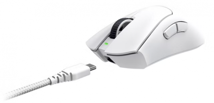 Мышь Razer DeathAdder V3 PRO Wireless (RZ01-04630200-R3G1) White [77132] 