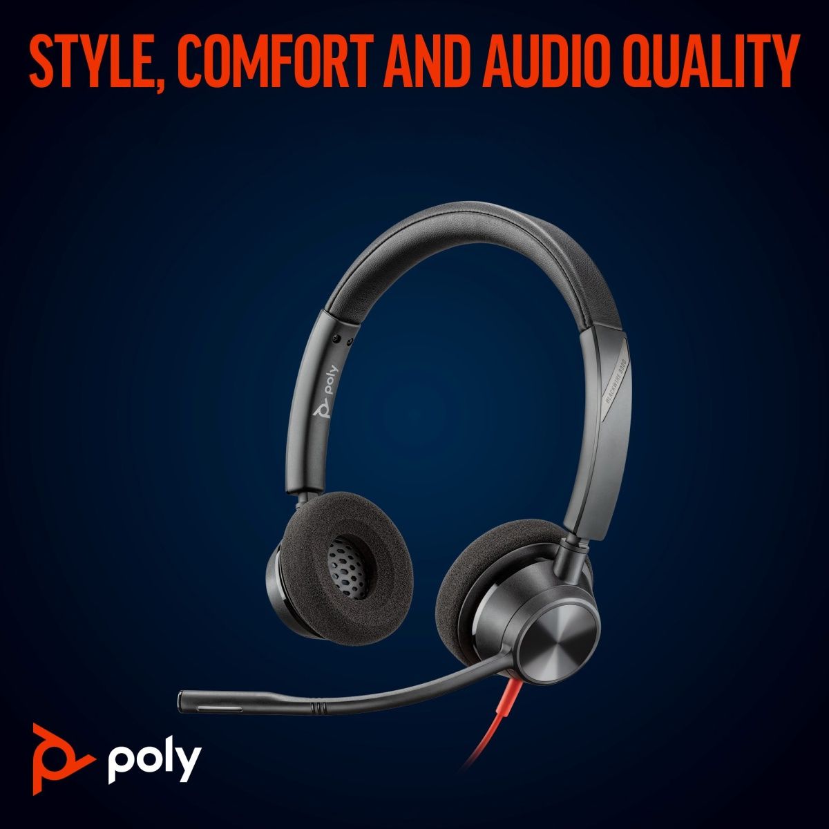 Комп`ютерна гарнітура Poly Blackwire 3320-M USB-A/C (8X220AA)
