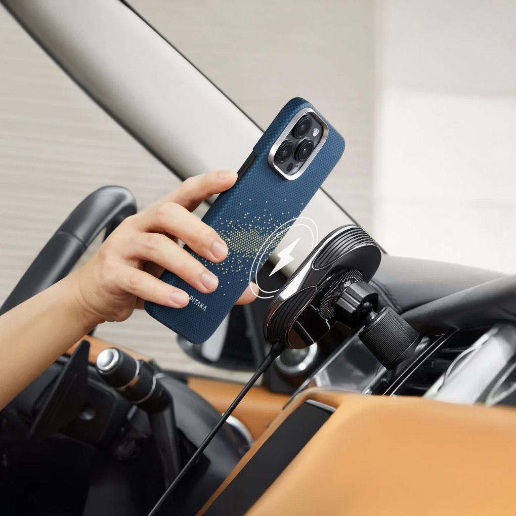 Чохол Pitaka Tactile Woven Case StarPeak MagEZ для Apple iPhone 16 Pro Milky Way Galaxy (KI1601PMYG)