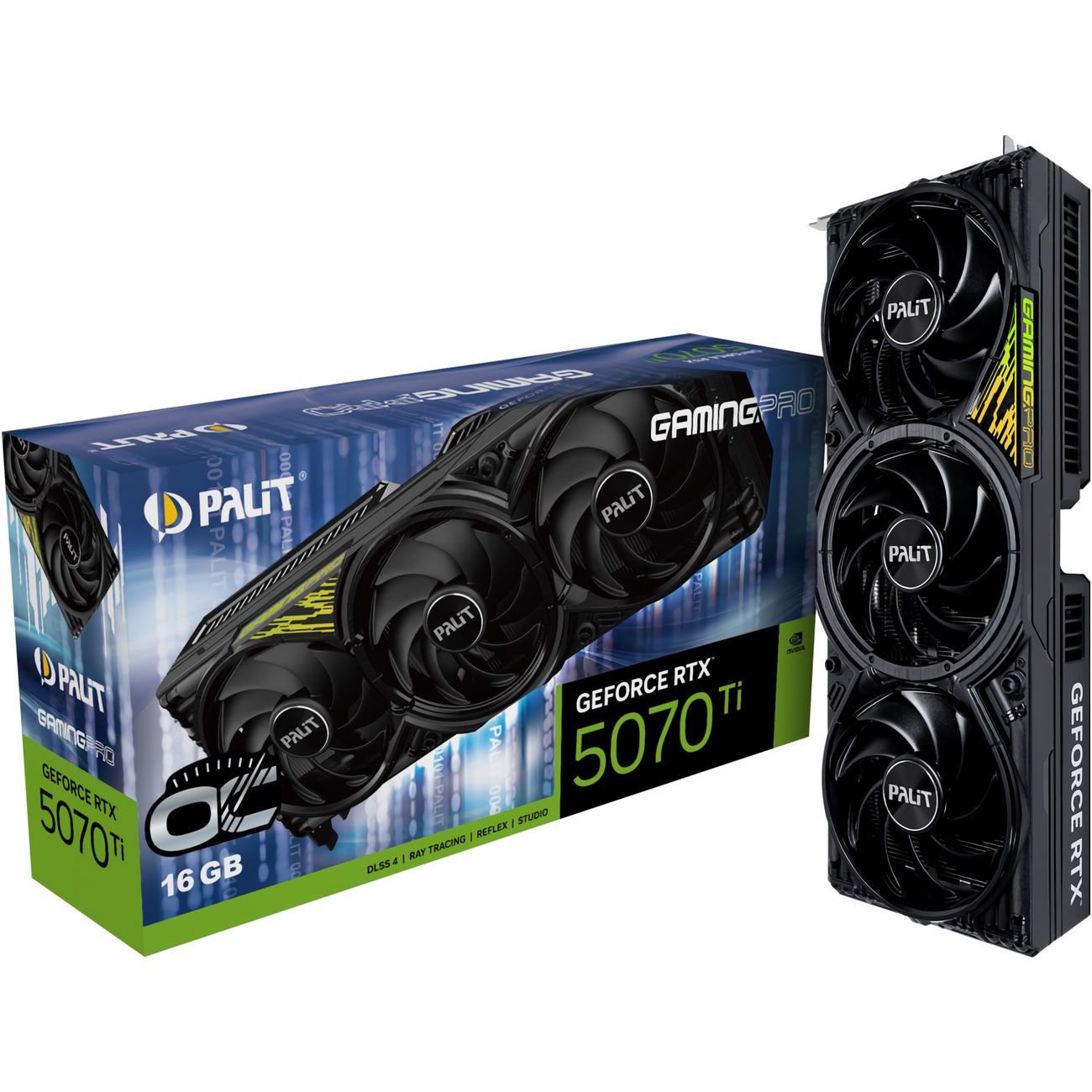 

Відеокарта Palit GeForce RTX 5070 Ti GamingPro OC V1 (NE7507TS19T2-GB2031Y) EU