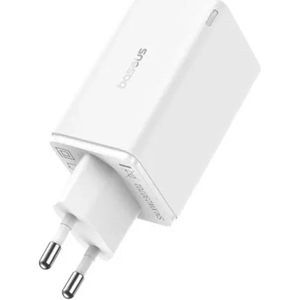 Мережевий зарядний пристрій Baseus GaN6 Pro White (P10162701213-00)