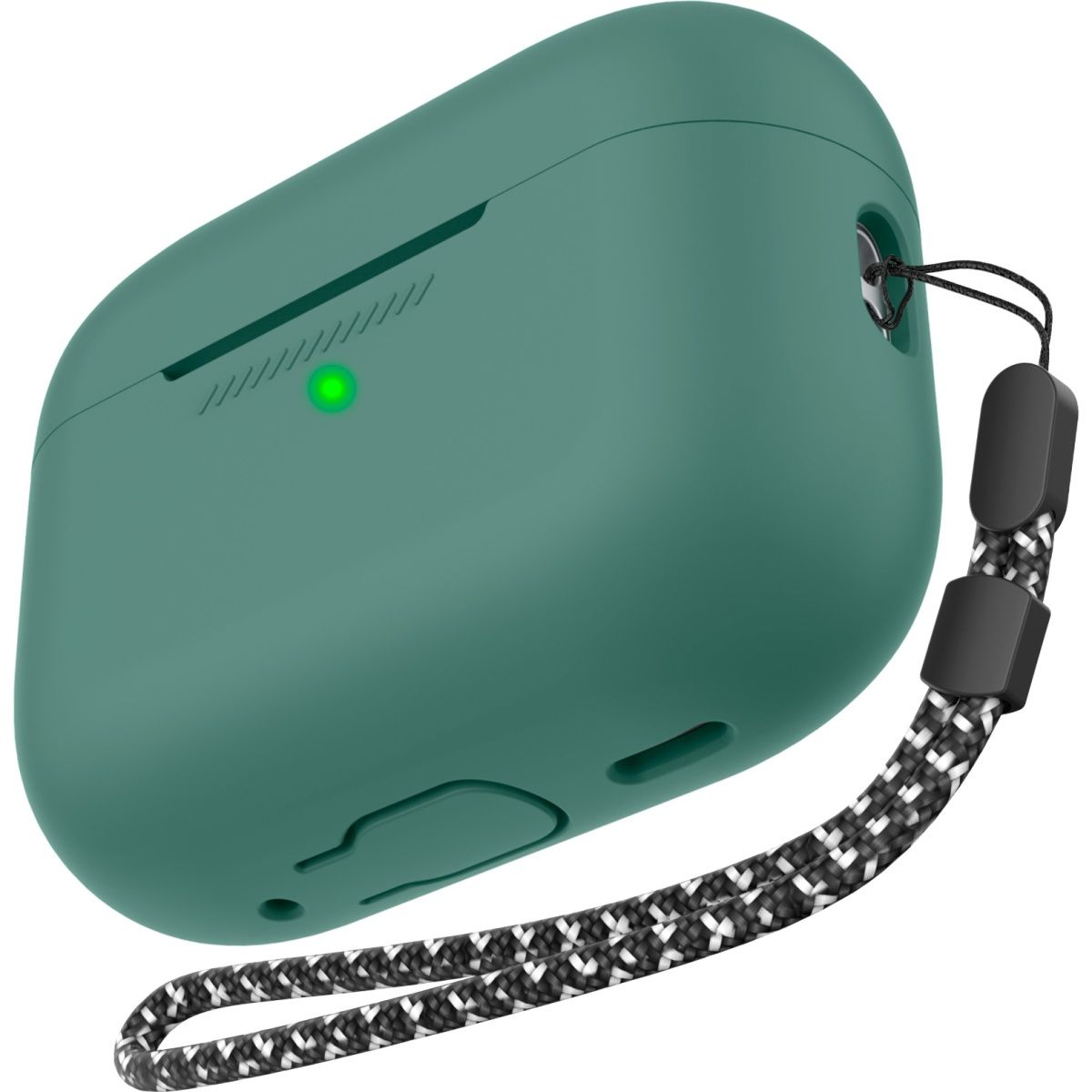 

Чохол AhaStyle Colorful Silicone Case для AirPods Pro 2 Midnight Green (CP-187-2-C-PG)