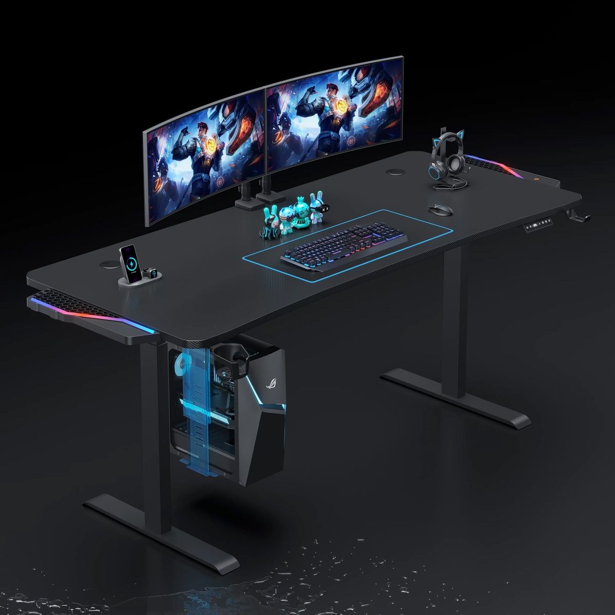 Тримач системного блоку Anda Seat Desk PC Holder Black