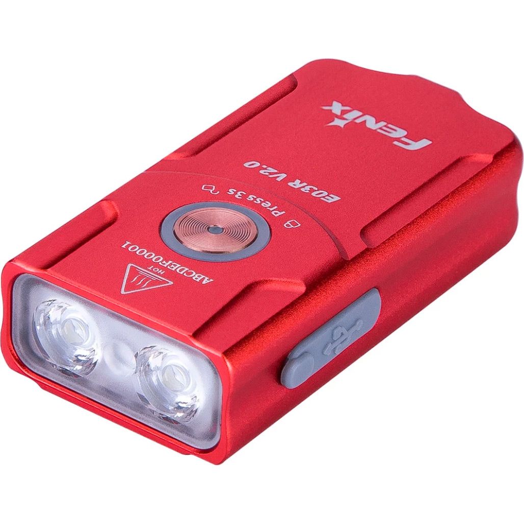 Ліхтарик Fenix E03R V2.0 Red (E03RV20RED)