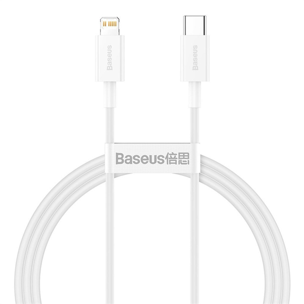 

Кабель Baseus Superior Series Fast Charging USB-C to Lightning PD 20W 1м White (CATLYS-A02)