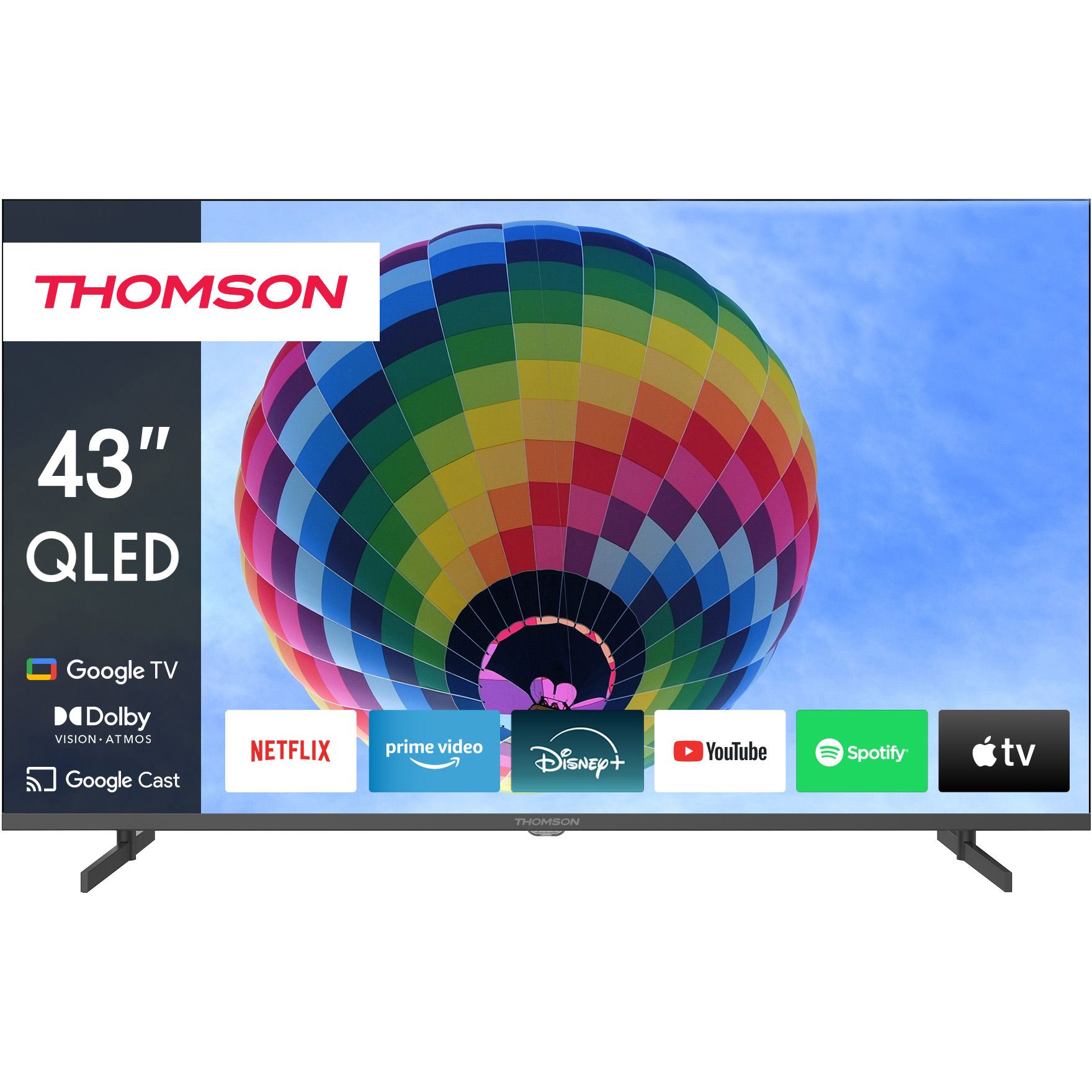 

Телевизор Thomson QG4S14 43` QLED Ultra HD 4K (43QG4S14)