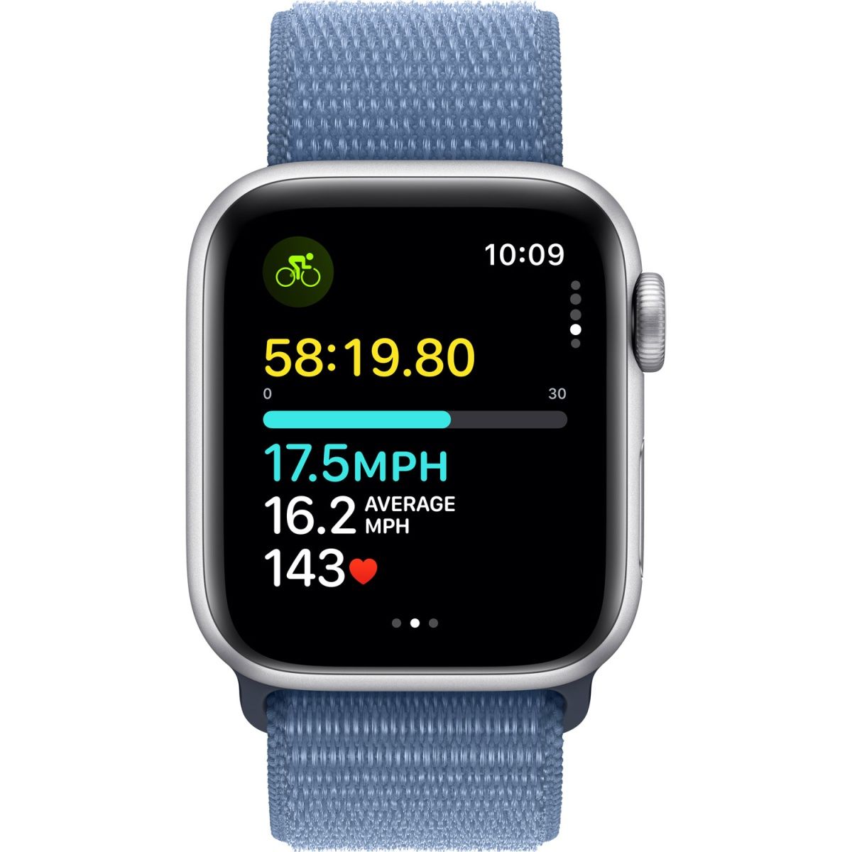 Смарт-годинник Apple Watch SE 2 GPS 40mm Silver Aluminium Case with Winter Blue Sport Loop (MRE33)