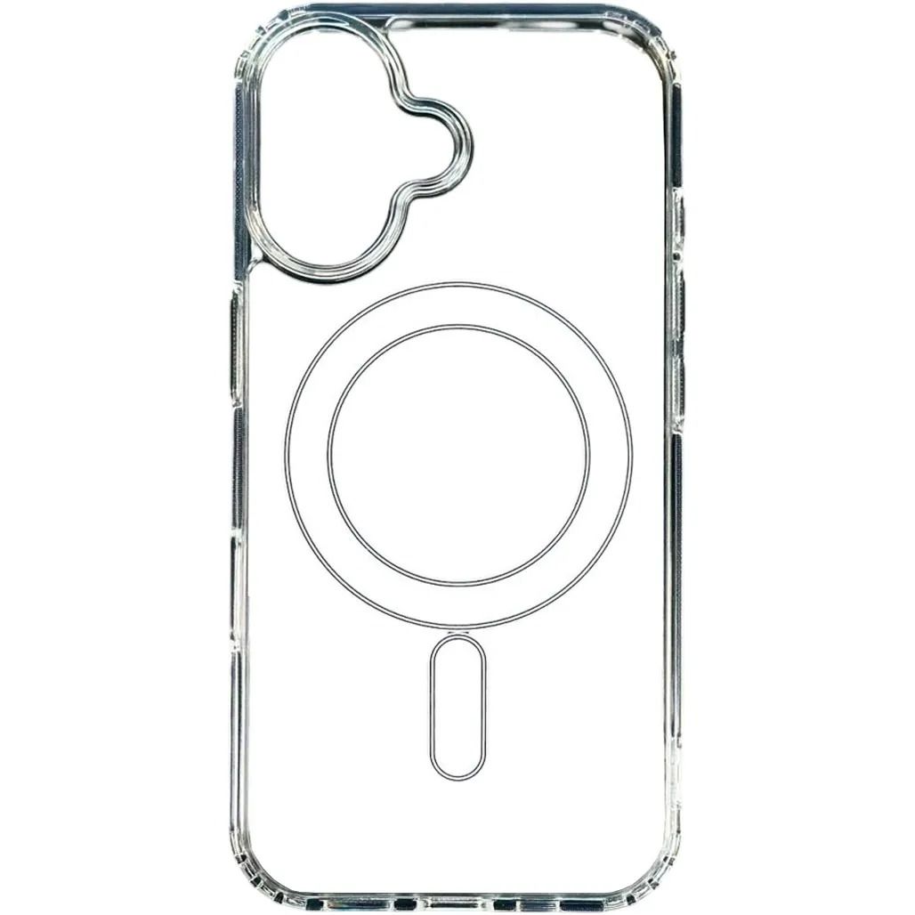 

Чехол Clear Case with MagSafe для Apple iPhone 16 Transparent AA