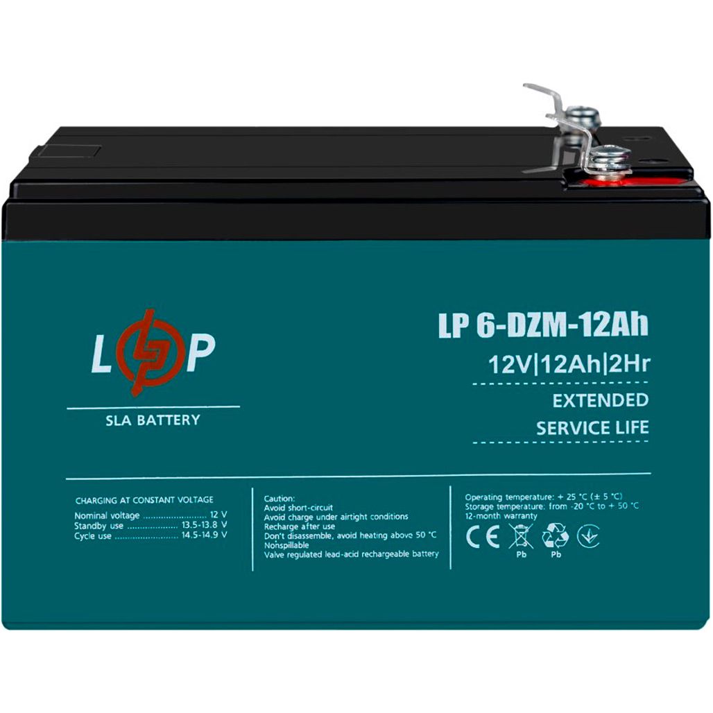 

Аккумулятор LogicPower AGM 6-DZM 12V (12V/12Ah/240Wh) (3536)