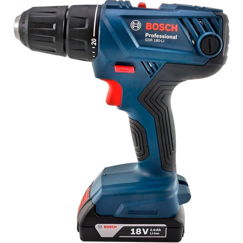 

Дриль-шуруповерт Bosch GSR 180-LI 18V 2x2Ah (0.601.9F8.307) UA-UCRF