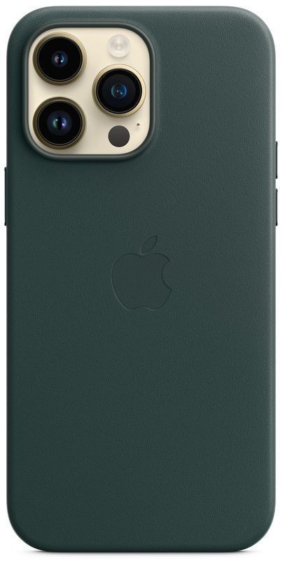 Чохол Apple Leather Case with MagSafe для iPhone 14 Pro (Forest Green) AAA