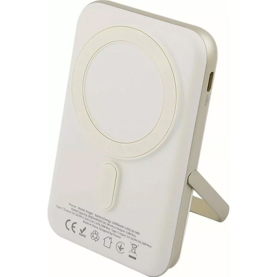 Зовнішній акумулятор Proove Knight 10000mAh 20W Beige (PBGI20012214)