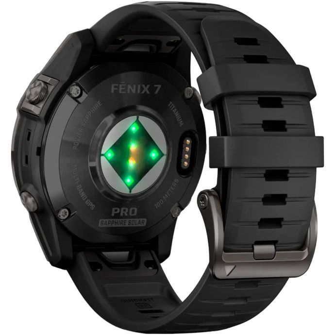 Смарт-часы Garmin Fenix 7 Pro Sapphire Solar Edition 47mm Carbon Gray DLC Titanium with Black Band (010-02777-10) [86523] 