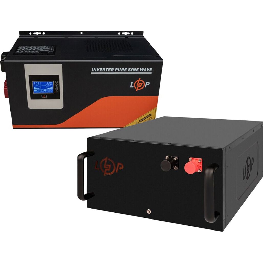 

Джерело безперебійного живлення (ДБЖ) LogicPower W3000 + LiFePO4 7168Wh (40122)