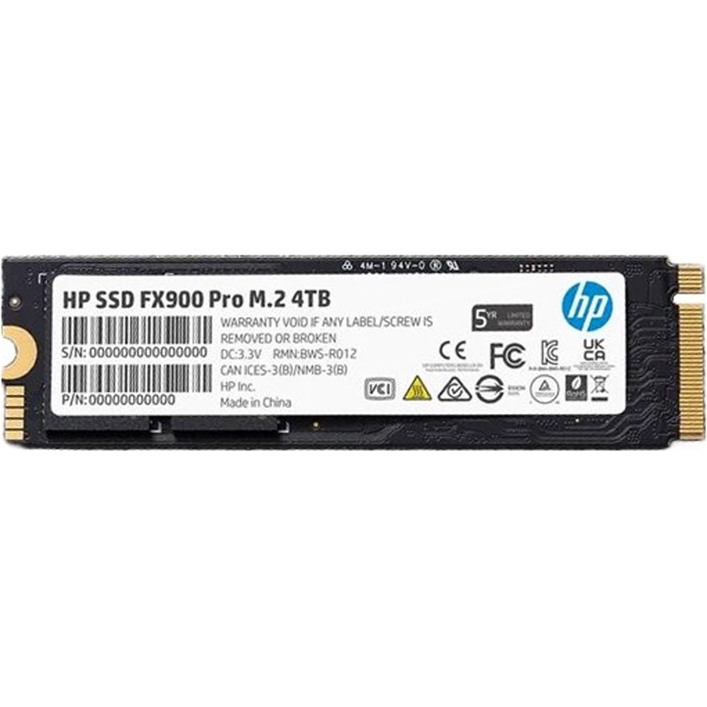 

SSD накопитель HP FX900 Pro 4TB (4A3U2AA)
