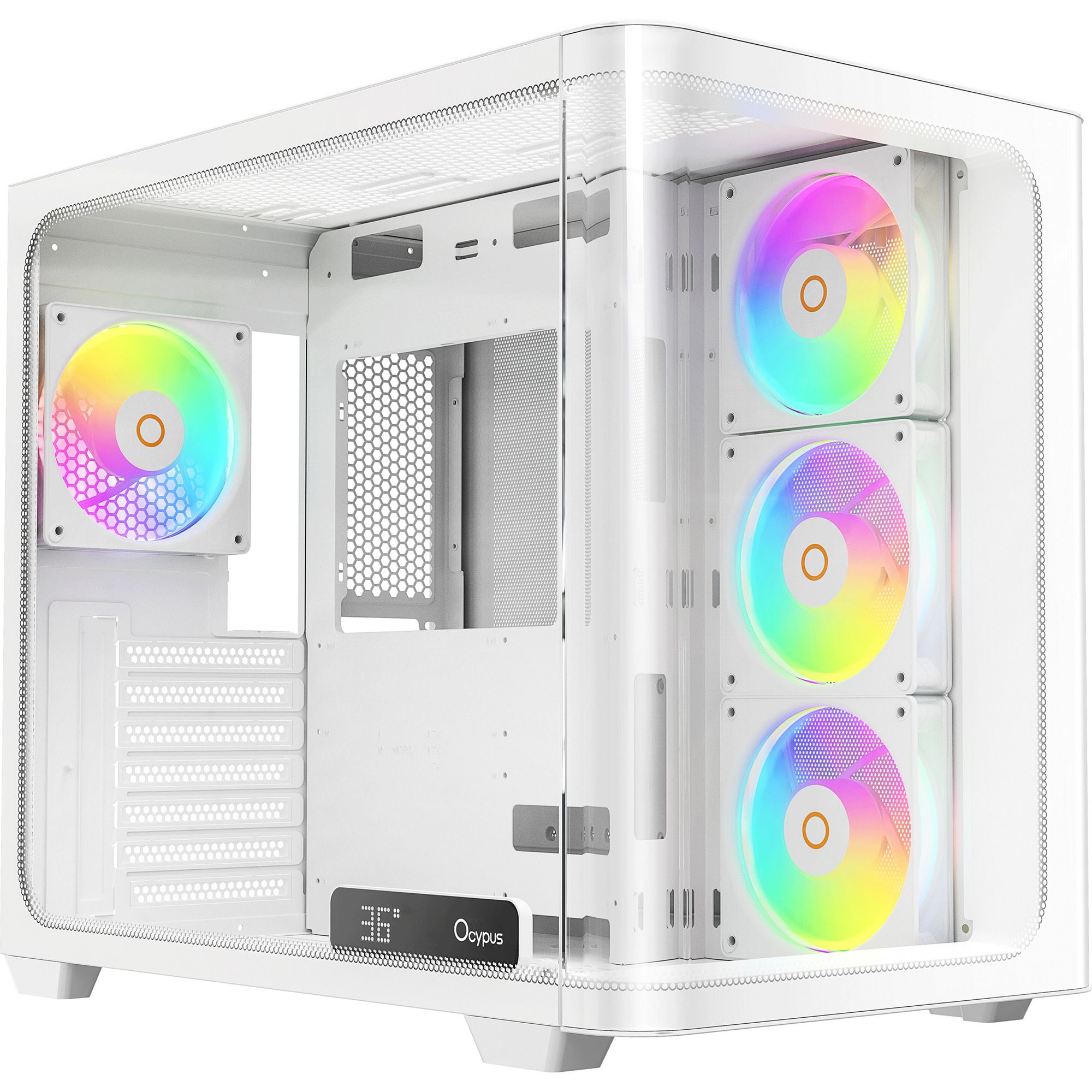 Корпус Ocypus Iota C70 Curve ARGB White (IOTA-C70-WHD400CD-GL)