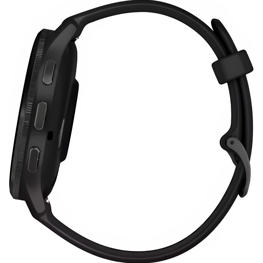 Смарт-годинник Garmin Venu 3 Slate Stainless Steel Bezel with Black Case and Silicone Band (010-02784-01)