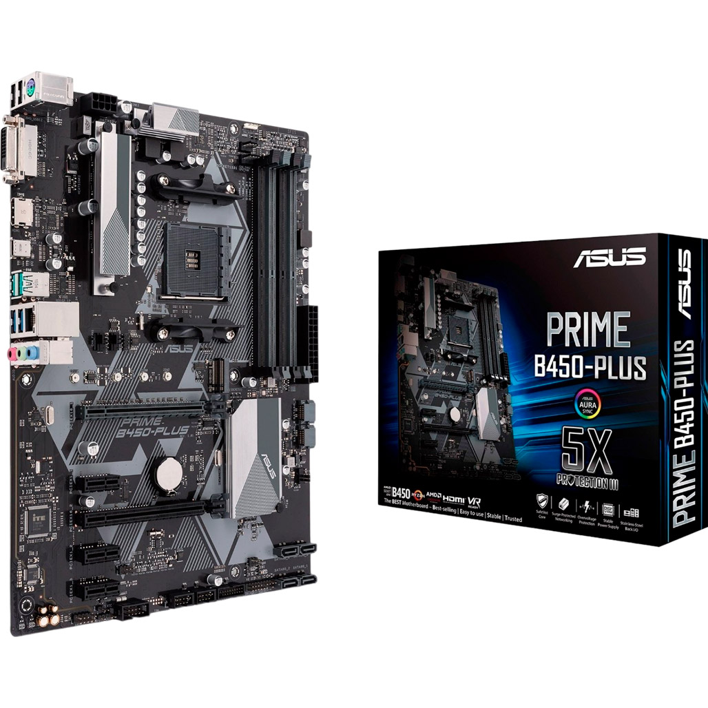 

Материнська плата Asus Prime B450-PLUS (90MB0YN0-M0EAY0)