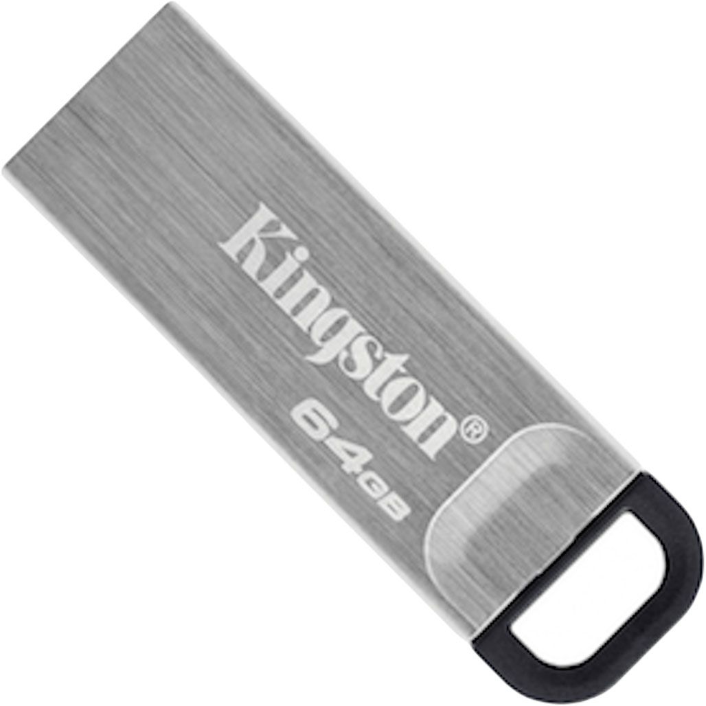 USB флеш-накопитель Kingston DataTraveler Kyson 64GB USB-A 3.2 Gen 1 Silver/Black (DTKN/64GB)