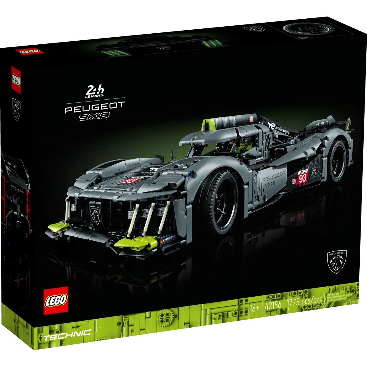 Конструктор LEGO Technic Peugeot 9X8 24H Le Mans Hybrid Hypercar (42156)