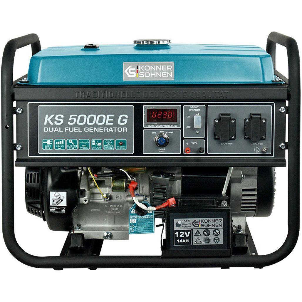 

Генератор газово-бензиновый Konner&Sohnen KS 5000E G